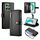 Per Honor X6b Custodia per telefono in pelle con nove slot per schede e cerniera (nero) Per Honor X6b Custodia per telefono in pelle con nove slot per schede e cerniera (nero)