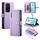 Per Honor 200 Lite Global Nine Card-slot Zipper Wallet Bag Custodia in pelle per telefono (viola) Per Honor 200 Lite Global Nine Card-slot Zipper Wallet Bag Custodia in pelle per telefono (viola)
