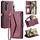 Per Samsung Galaxy S23+ 5G Portafoglio Multi-Slot per Carta Custodia per Telefono in Pelle (Rosso Vino) Per Samsung Galaxy S23+ 5G Portafoglio Multi-Slot per Carta Custodia per Telefono in Pelle (Rosso Vino)