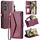 Per Samsung Galaxy S24 FE 5G Portafoglio Multi-Slot per Scheda Custodia in Pelle per Telefono (Rosso Vino) Per Samsung Galaxy S24 FE 5G Portafoglio Multi-Slot per Scheda Custodia in Pelle per Telefono (Rosso Vino)