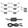 8 in 1 Car Chassis Light RGB Luce colorata per atmosfera