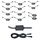 12 in 1 Car Chassis Light RGB Luce colorata per atmosfera