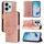Per Redmi 13 4G Custodia in pelle con motivo a farfalla in rilievo (oro rosa) Per Redmi 13 4G Custodia in pelle con motivo a farfalla in rilievo (oro rosa)