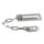 Catena di sicurezza per porta, antifurto, serratura per porta di casa, catenaccio per finestra, stile: argento rotondo Catena di sicurezza per porta, antifurto, serratura per porta di casa, catenaccio per finestra, stile: argento rotondo