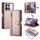 Per Redmi K70 Custodia in pelle con cerniera e nove slot per schede (rosa) Per Redmi K70 Custodia in pelle con cerniera e nove slot per schede (rosa)