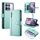 Per Redmi K70 Custodia in pelle con cerniera e nove slot per schede (verde menta) Per Redmi K70 Custodia in pelle con cerniera e nove slot per schede (verde menta)