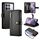 Per Redmi K70 Custodia in pelle con cerniera e nove slot per schede (nero) Per Redmi K70 Custodia in pelle con cerniera e nove slot per schede (nero)