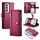 Per OPPO Reno12 Global Nine Card-slot Zipper Wallet Bag Custodia in pelle per telefono (rosso) Per OPPO Reno12 Global Nine Card-slot Zipper Wallet Bag Custodia in pelle per telefono (rosso)