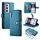 Per OPPO Reno12 Pro Global Nine Card-slot Zipper Wallet Bag Custodia in pelle per telefono (blu) Per OPPO Reno12 Pro Global Nine Card-slot Zipper Wallet Bag Custodia in pelle per telefono (blu)