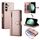 Per Samsung Galaxy S24 FE 5G Custodia in pelle con cerniera e nove slot per schede (rosa) Per Samsung Galaxy S24 FE 5G Custodia in pelle con cerniera e nove slot per schede (rosa)