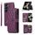 Per Samsung Galaxy Z Fold6 Custodia per telefono in pelle con cerniera completa rhombica (viola scuro) Per Samsung Galaxy Z Fold6 Custodia per telefono in pelle con cerniera completa rhombica (viola scuro)
