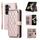 Per Samsung Galaxy Z Fold6 Custodia per telefono in pelle con cerniera completa rhombica (oro rosa) Per Samsung Galaxy Z Fold6 Custodia per telefono in pelle con cerniera completa rhombica (oro rosa)