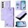 Per Samsung Galaxy S24 FE 5G Custodia in pelle goffrata effetto pelle (viola chiaro) Per Samsung Galaxy S24 FE 5G Custodia in pelle goffrata effetto pelle (viola chiaro)