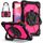 Per Huawei Matepad SE 11 2024 Custodia per tablet PC ibrida in silicone con robot a contrasto di colore (nero, rosa, rosso) Per Huawei Matepad SE 11 2024 Custodia per tablet PC ibrida in silicone con robot a contrasto di colore (nero, rosa, rosso)