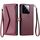 Per Xiaomi 14 Portafoglio Multi-Slot per Carta Custodia in Pelle per Telefono con Lanyard (Rosso Vino) Per Xiaomi 14 Portafoglio Multi-Slot per Carta Custodia in Pelle per Telefono con Lanyard (Rosso Vino)