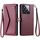 Per Xiaomi 14 Pro Portafoglio Multi-Slot per Carta Custodia in Pelle per Telefono con Lanyard (Rosso Vino) Per Xiaomi 14 Pro Portafoglio Multi-Slot per Carta Custodia in Pelle per Telefono con Lanyard (Rosso Vino)