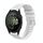 Per Garmin Forerunner 165 Music Wavy Dots Stitched 20mm Cinturino in silicone (bianco) Per Garmin Forerunner 165 Music Wavy Dots Stitched 20mm Cinturino in silicone (bianco)