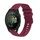 Per Garmin Forerunner 165 Music cinturino in silicone ondulato punteggiato cucito da 20 mm (rosso vino) Per Garmin Forerunner 165 Music cinturino in silicone ondulato punteggiato cucito da 20 mm (rosso vino)