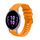 Per Garmin Vivoactive 5 Wavy Dots Stitched 20mm cinturino in silicone (giallo ambra)