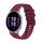 Per Garmin Vivoactive 5 cinturino in silicone ondulato punteggiato cucito da 20 mm (rosso vino) Per Garmin Vivoactive 5 cinturino in silicone ondulato punteggiato cucito da 20 mm (rosso vino)