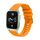 Per Garmin Venu SQ2 Wavy Dotted Stitched 20mm Cinturino in silicone per orologio (giallo ambra) Per Garmin Venu SQ2 Wavy Dotted Stitched 20mm Cinturino in silicone per orologio (giallo ambra)