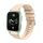 Per Garmin Venu SQ2 Wavy Dotted Stitched 20mm Cinturino in silicone (color crema) Per Garmin Venu SQ2 Wavy Dotted Stitched 20mm Cinturino in silicone (color crema)