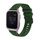 Per Garmin Venu SQ Wavy Dotted Stitched 20mm cinturino in silicone (verde militare) Per Garmin Venu SQ Wavy Dotted Stitched 20mm cinturino in silicone (verde militare)