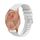 Per Garmin Move Style Wavy Dotted Stitched 20mm cinturino in silicone (bianco)