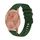 Per Garmin Move Style Wavy Dotted Stitched 20mm cinturino in silicone per orologio (verde militare) Per Garmin Move Style Wavy Dotted Stitched 20mm cinturino in silicone per orologio (verde militare)