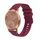 Per Garmin Move Luxe Wavy Dotted Stitched 20mm cinturino in silicone (rosso vino) Per Garmin Move Luxe Wavy Dotted Stitched 20mm cinturino in silicone (rosso vino)