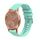 Per Garmin Move Luxe Wavy Dotted Stitched 20mm cinturino in silicone (verde acqua) Per Garmin Move Luxe Wavy Dotted Stitched 20mm cinturino in silicone (verde acqua)