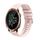 Per Garmin Forerunner 645 Music Wavy Dots Stitched 20mm Cinturino in silicone (rosa)