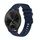 Per Garmin Move 3 Wavy Dotted Stitched 20mm cinturino in silicone (blu navy) Per Garmin Move 3 Wavy Dotted Stitched 20mm cinturino in silicone (blu navy)