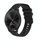 Per Garmin Move 3 Wavy Dots Stitched 20mm cinturino in silicone (nero)
