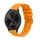 Per Garmin Move 3 Wavy Dots Stitched 20mm cinturino in silicone (giallo ambra)