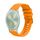 Per Garmin Move Sport Wavy Dotted Stitched 20mm cinturino in silicone per orologio (giallo ambra)