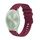 Per Garmin Move Sport Wavy Dotted Stitched 20mm cinturino in silicone (rosso vino) Per Garmin Move Sport Wavy Dotted Stitched 20mm cinturino in silicone (rosso vino)