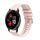 Per Garmin Venu 2 Plus Wavy Dots Stitched 20mm cinturino in silicone (rosa) Per Garmin Venu 2 Plus Wavy Dots Stitched 20mm cinturino in silicone (rosa)