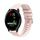 Per Garmin Vivoactive 3 Music Wavy Dots Stitched 20mm cinturino in silicone (rosa) Per Garmin Vivoactive 3 Music Wavy Dots Stitched 20mm cinturino in silicone (rosa)