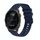 Per Garmin Forerunner 245 Music Wavy Dotted Stitched 20mm Cinturino in silicone (blu navy)