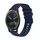 Per Garmin Vivomove Wavy Dotted Stitched 20mm cinturino in silicone (blu navy) Per Garmin Vivomove Wavy Dotted Stitched 20mm cinturino in silicone (blu navy)