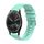 Per Garmin Vivomove Wavy Dotted Stitched 20mm Cinturino in silicone per orologio (verde acqua) Per Garmin Vivomove Wavy Dotted Stitched 20mm Cinturino in silicone per orologio (verde acqua)