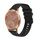 Per Garmin Vivomove Style Wavy Dots Stitched 20mm cinturino in silicone (nero) Per Garmin Vivomove Style Wavy Dots Stitched 20mm cinturino in silicone (nero)