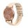 Per Garmin Vivomove Style Wavy Dots Stitched 20mm cinturino in silicone (color crema) Per Garmin Vivomove Style Wavy Dots Stitched 20mm cinturino in silicone (color crema)