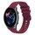 Per Amazfit Watch GTR 3 Pro Cinturino in silicone ondulato punteggiato cucito da 22 mm (rosso vino)