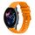 Per Amazfit Watch GTR 3 cinturino in silicone ondulato punteggiato cucito da 22 mm (giallo ambra) Per Amazfit Watch GTR 3 cinturino in silicone ondulato punteggiato cucito da 22 mm (giallo ambra)