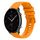 Per Amazfit Watch GTR 2e Cinturino in silicone ondulato punteggiato cucito da 22 mm (giallo ambra) Per Amazfit Watch GTR 2e Cinturino in silicone ondulato punteggiato cucito da 22 mm (giallo ambra)