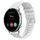 Per Amazfit Watch GTR 2 Cinturino in silicone ondulato punteggiato cucito da 22 mm (bianco) Per Amazfit Watch GTR 2 Cinturino in silicone ondulato punteggiato cucito da 22 mm (bianco)
