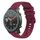 Per Amazfit Watch GTR Cinturino in silicone ondulato punteggiato cucito da 22 mm (rosso vino) Per Amazfit Watch GTR Cinturino in silicone ondulato punteggiato cucito da 22 mm (rosso vino)