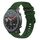Per Amazfit Watch GTR Cinturino in silicone ondulato punteggiato cucito da 22 mm (verde militare)